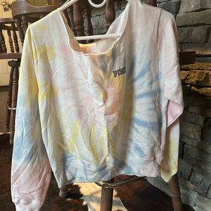 Brand New wide neck Pink sweatshirt.